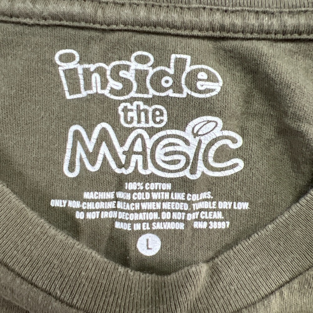 Inside The Magic T Shirt Women Large Olive Green Mountaineering Established 1971 - Picture 6 of 6